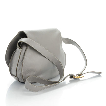 Chloe Calfskin Medium Marcie Round Crossbody Bag Cashmere Grey 3 of 9