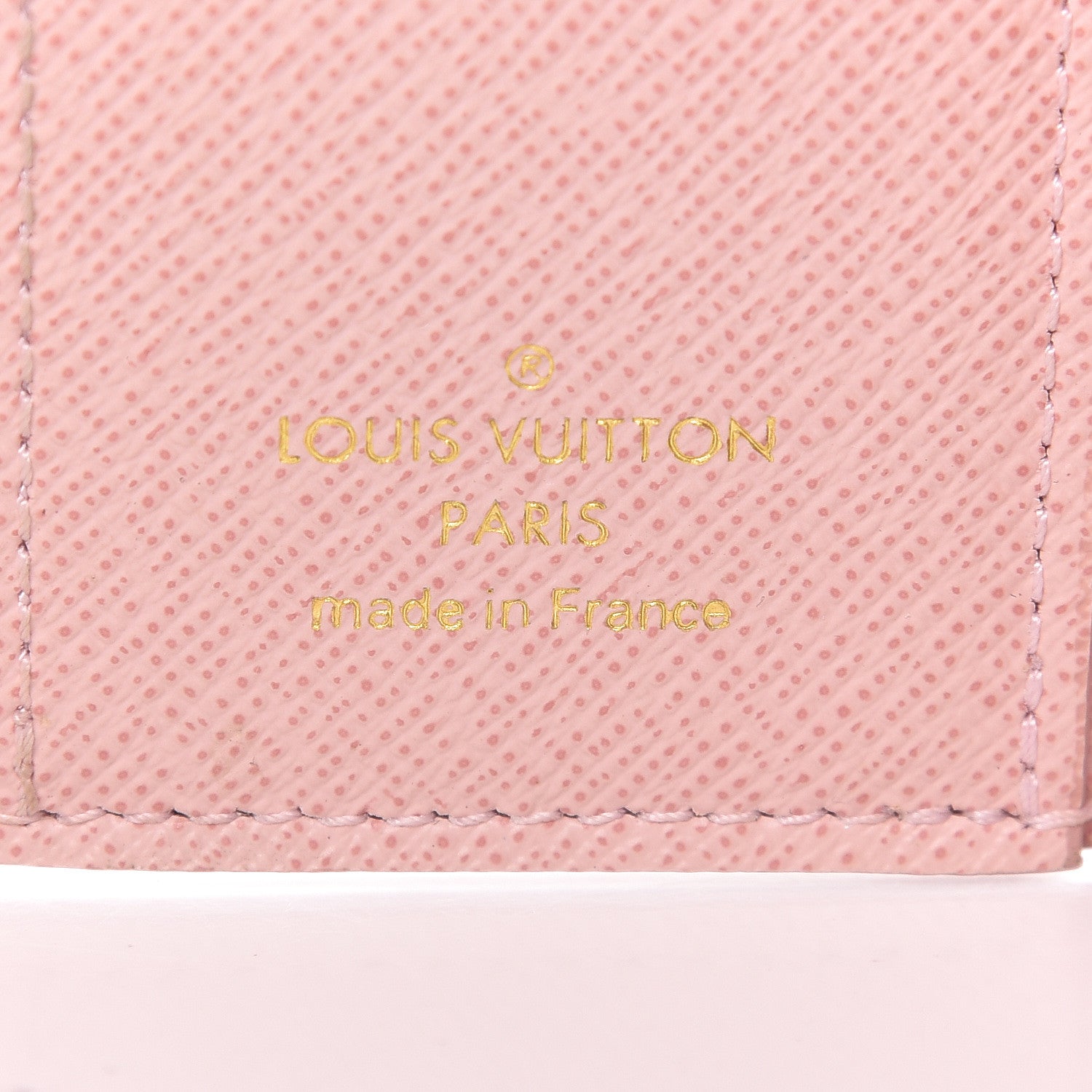 Louis Vuitton Damier Azur Studded Zoe Wallet Rose Ballerine 6 of 15