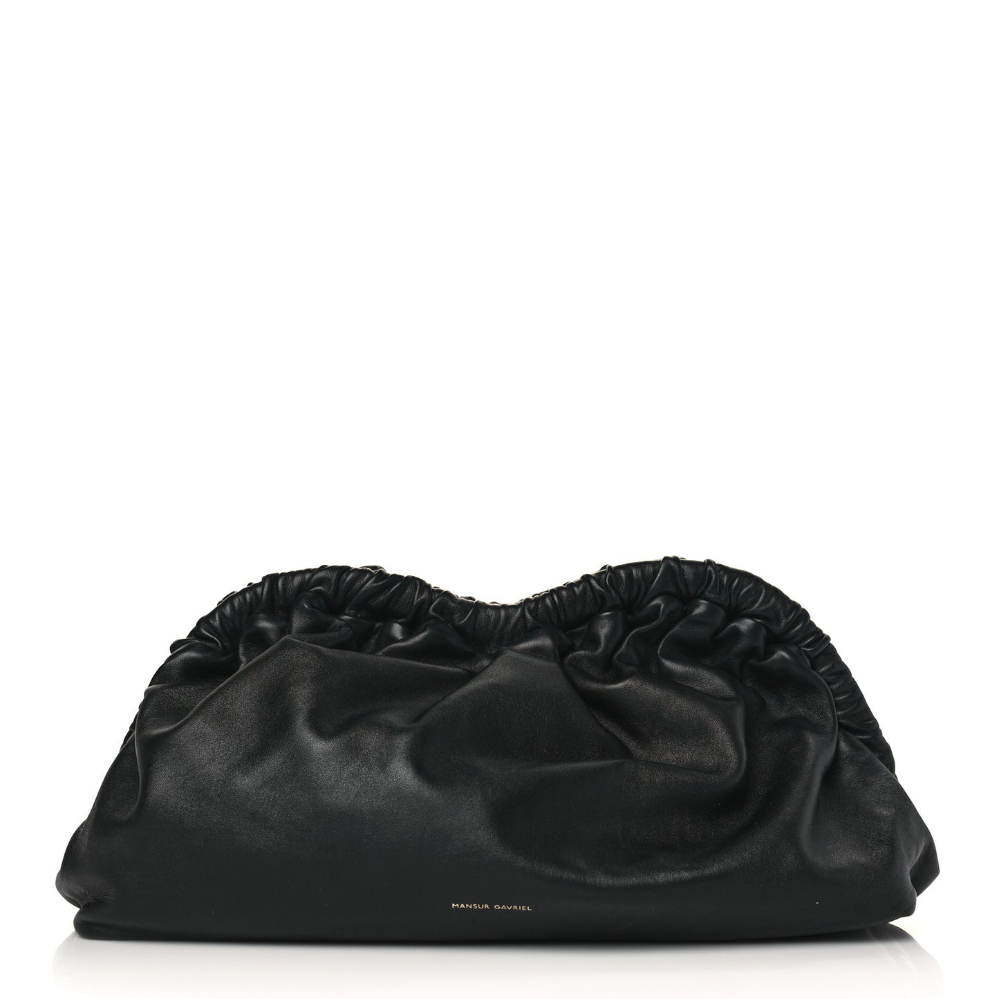Lambskin Cloud Clutch Black Flamma