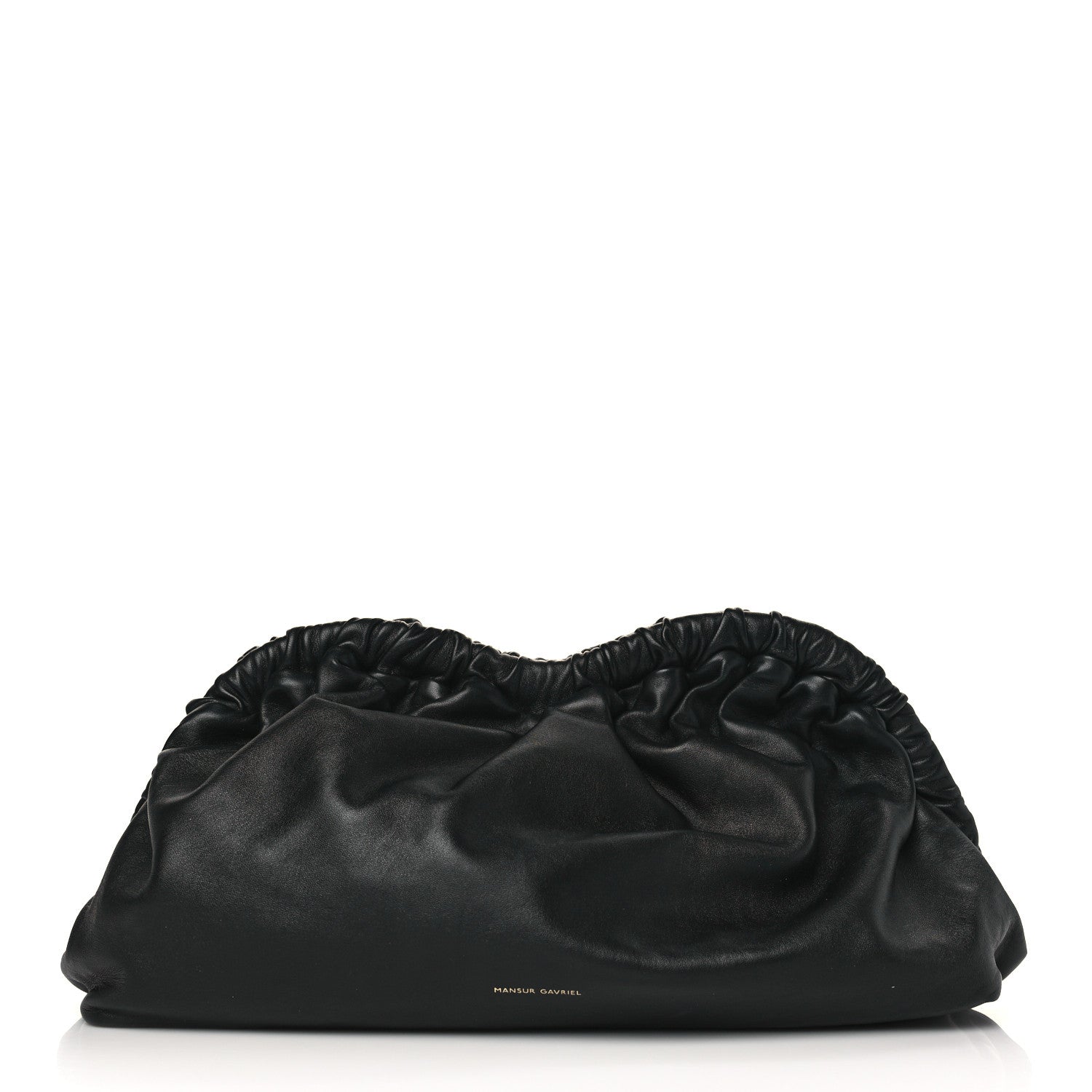 Mansur Gavriel Lambskin Cloud Clutch Black Flamma 1 of 10
