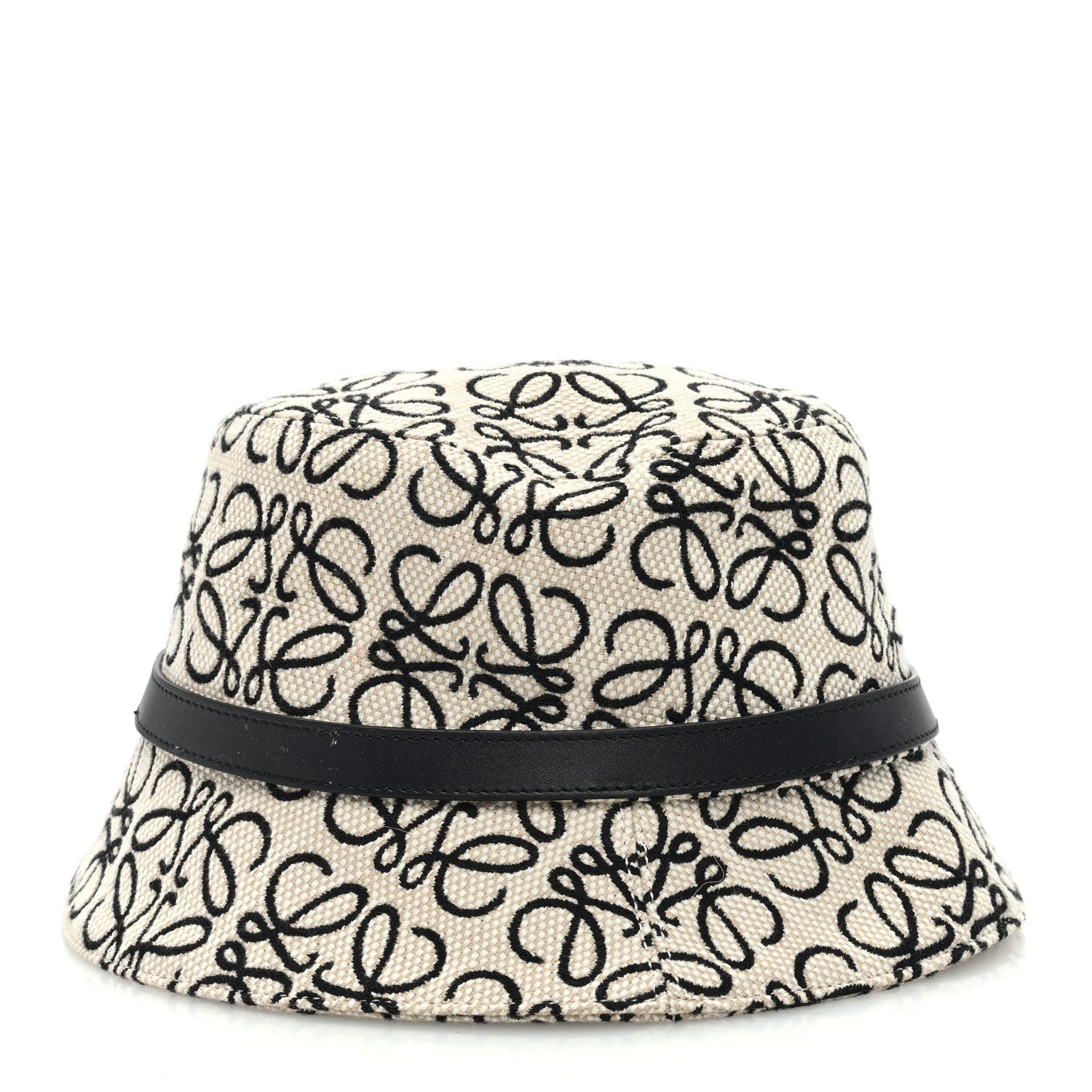 Loewe Jacquard Allover Anagram Bucket Hat Ecru 57 Black 6 of 8