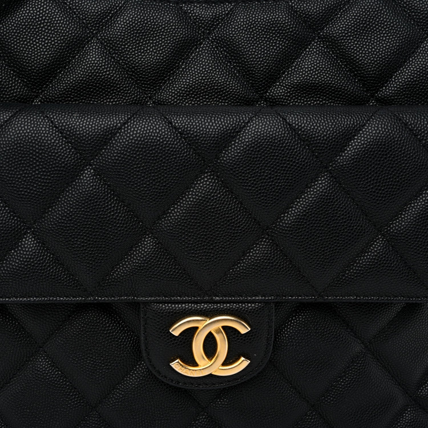 Chanel Caviar Quilted Large Wavy CC Hobo Black 8 of 10
