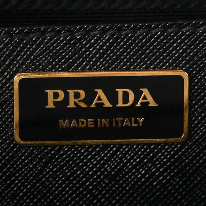 Prada Saffiano Small Galleria Double Zip Tote Black 6 of 10