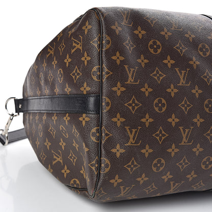 Louis Vuitton Monogram Macassar Keepall Bandouliere 55 12 of 16
