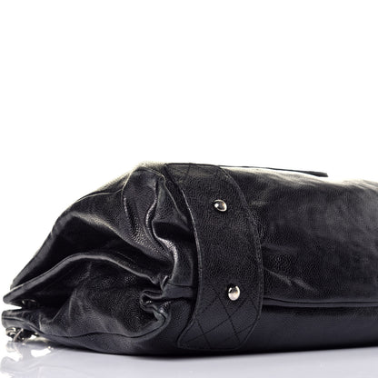 Chanel Glazed Caviar Pocket In The City Tote Black 8 of 10
