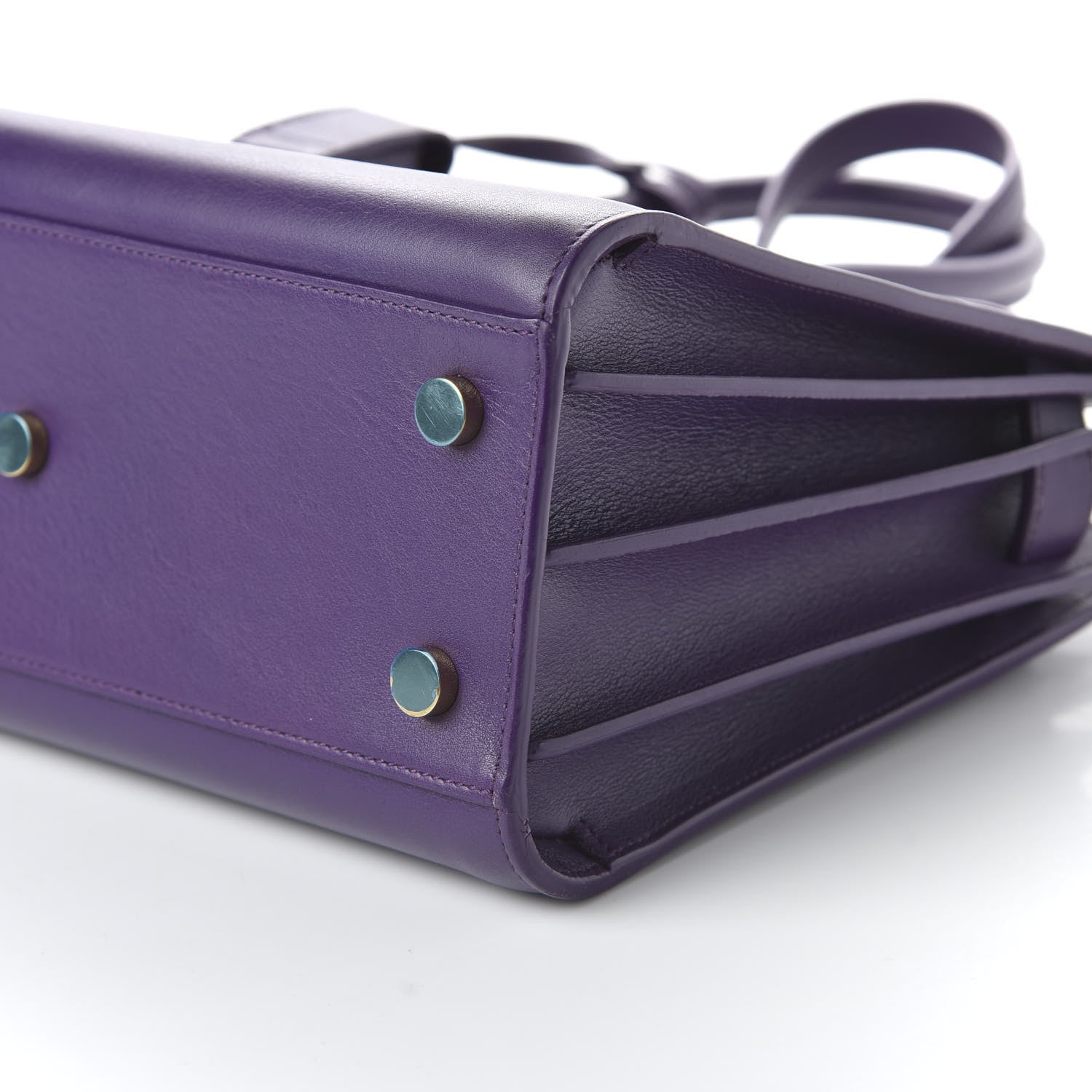 Saint Laurent Calfskin Baby Sac de Jour Purple 7 of 9