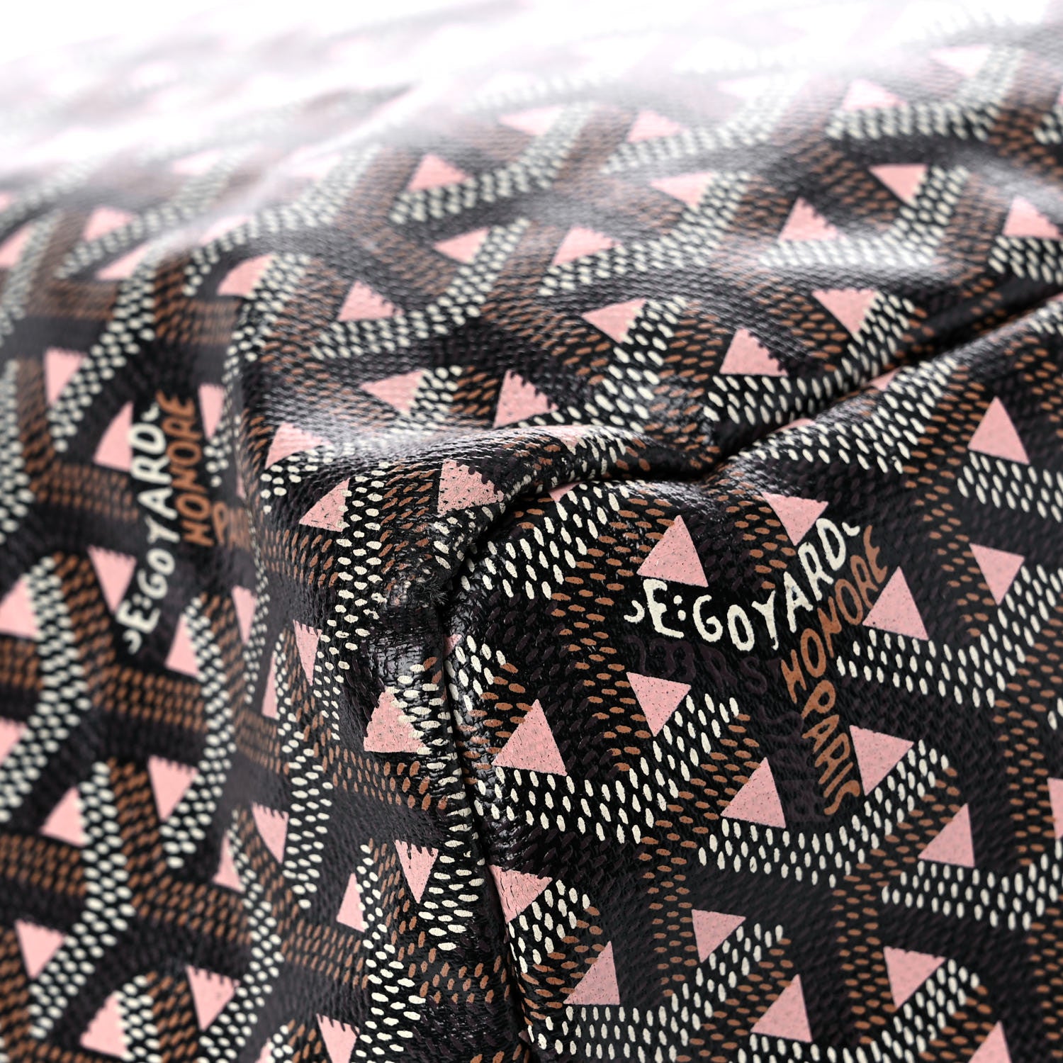 Goyard Goyardine Saint Louis Claire Voie PM Black Pink 7 of 20