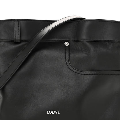 Loewe Shiny Calfskin Medium Panta Flamenco Clutch Black 8 of 13