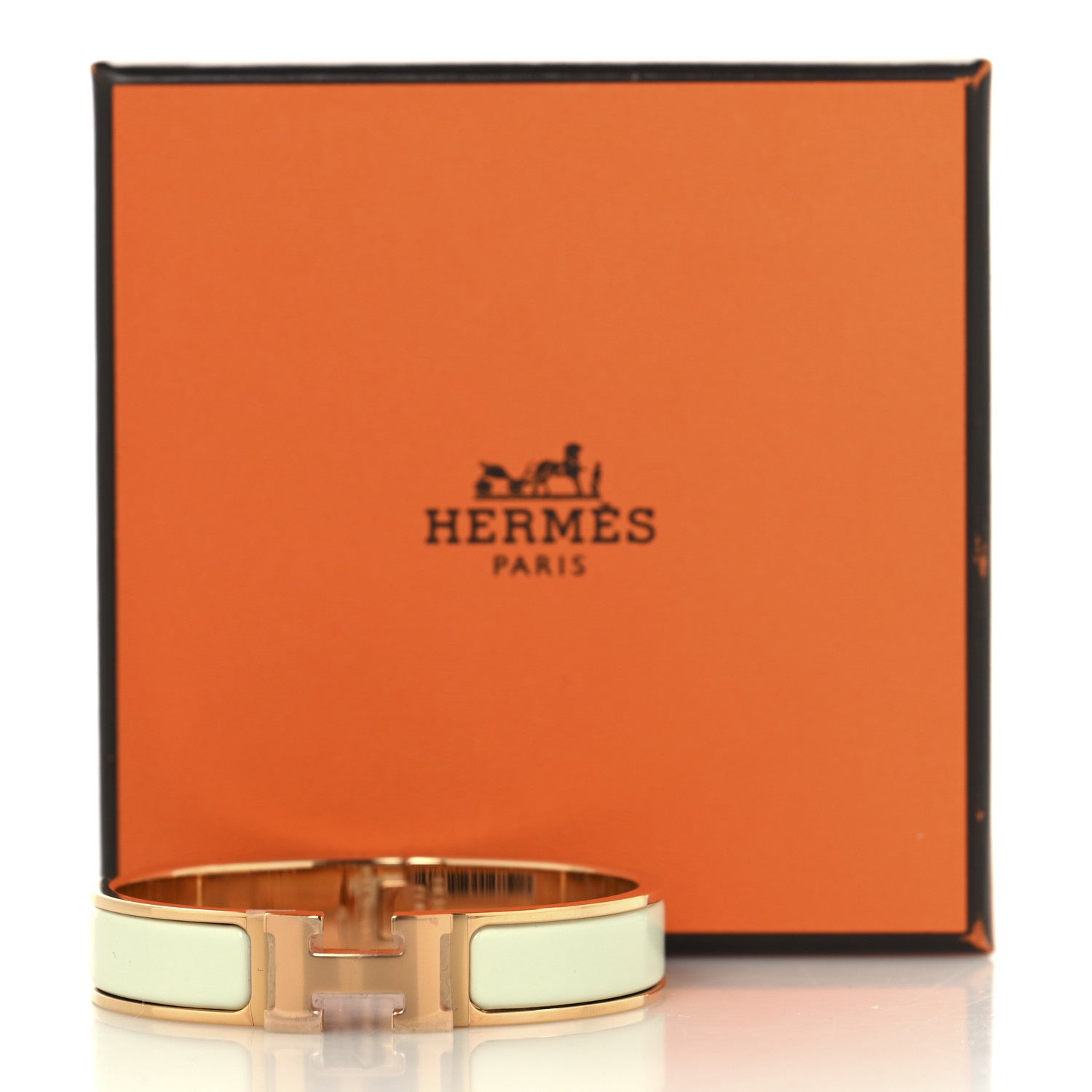 Hermes Enamel Narrow Clic Clac H Bracelet PM Vert Fizz 5 of 5