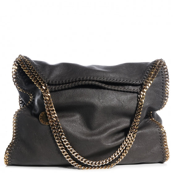 Faux Leather Large Falabella Dark Chocolate