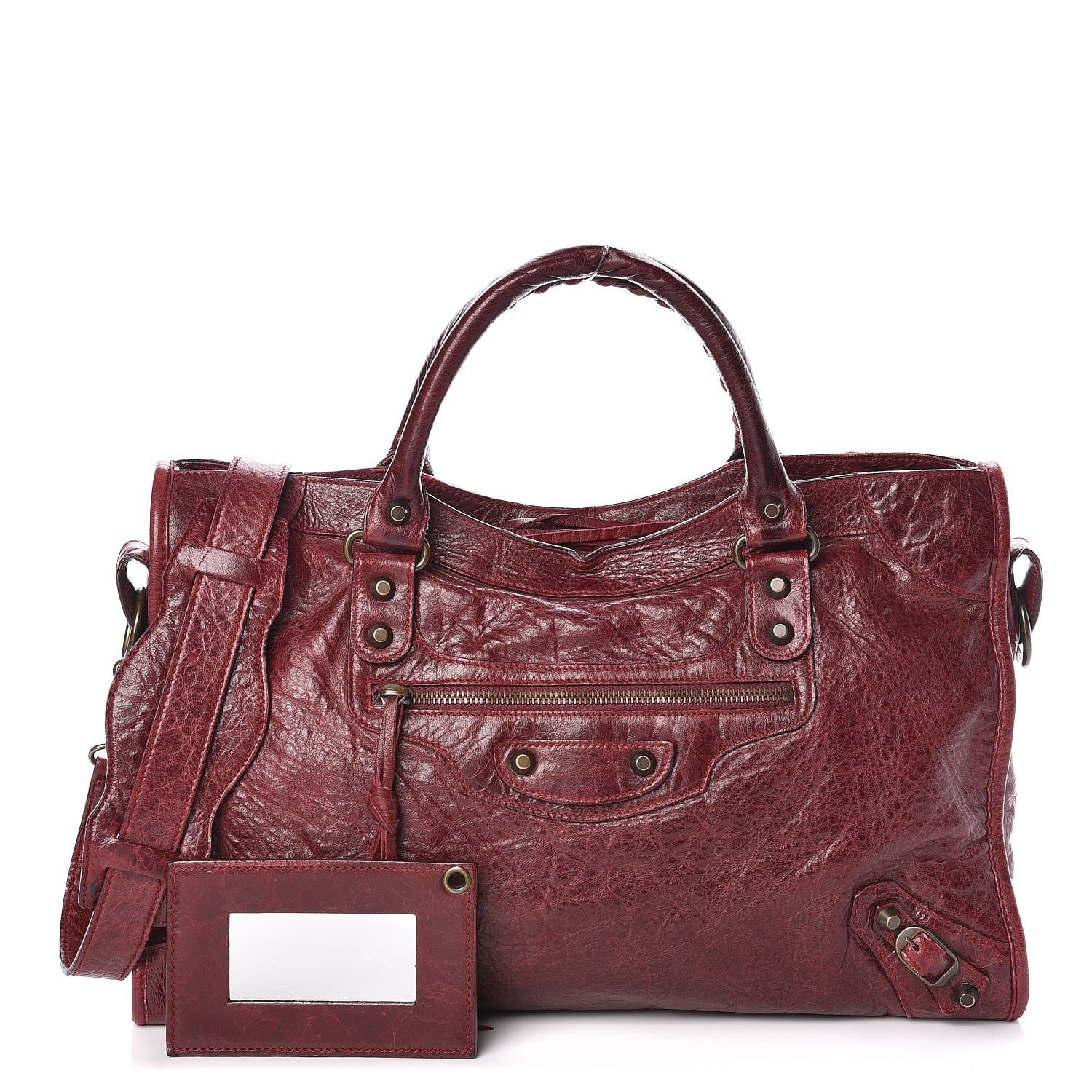 Balenciaga Agneau Classic Hardware City Rouge Grenat 1 of 13