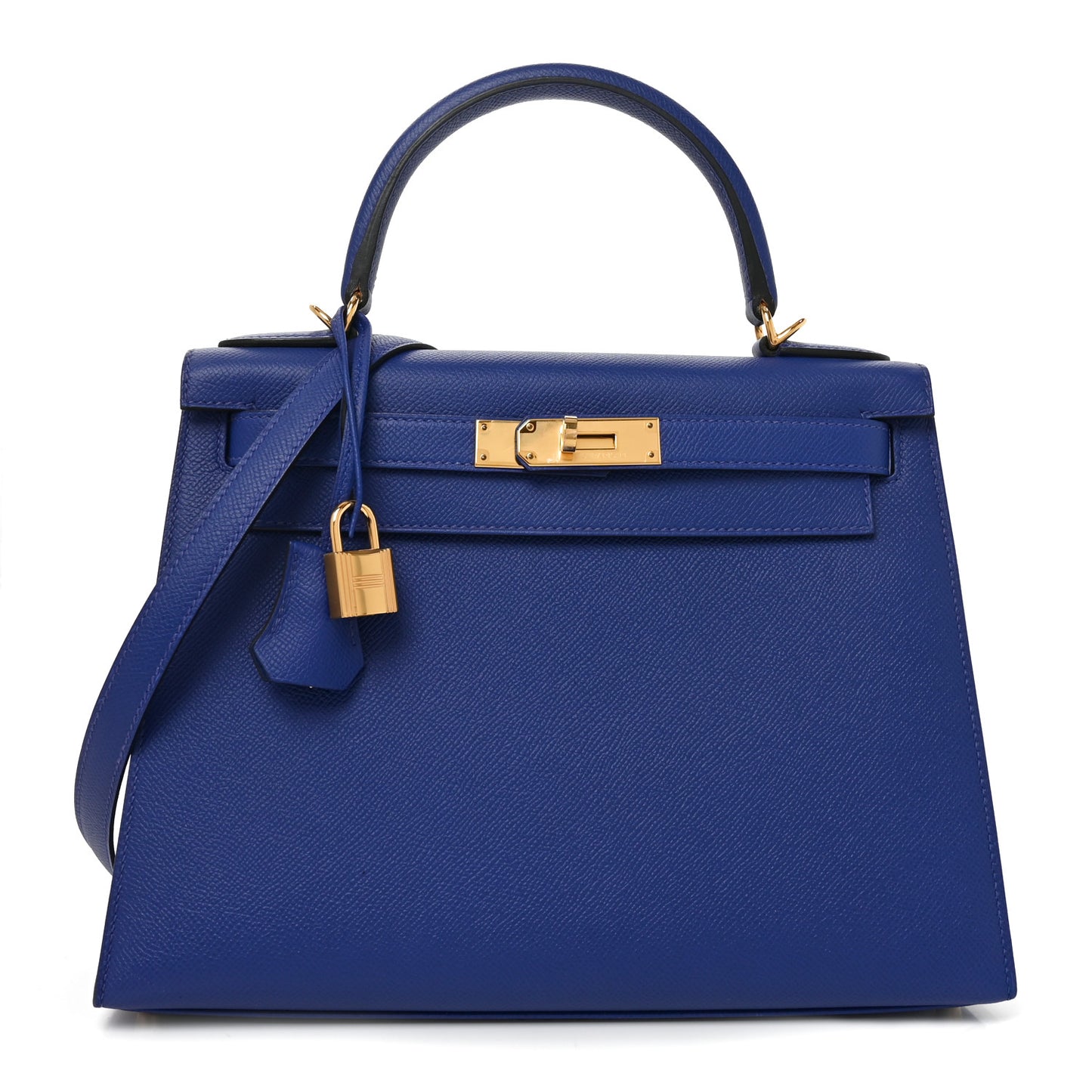 Epsom Kelly Sellier 28 Bleu Electrique