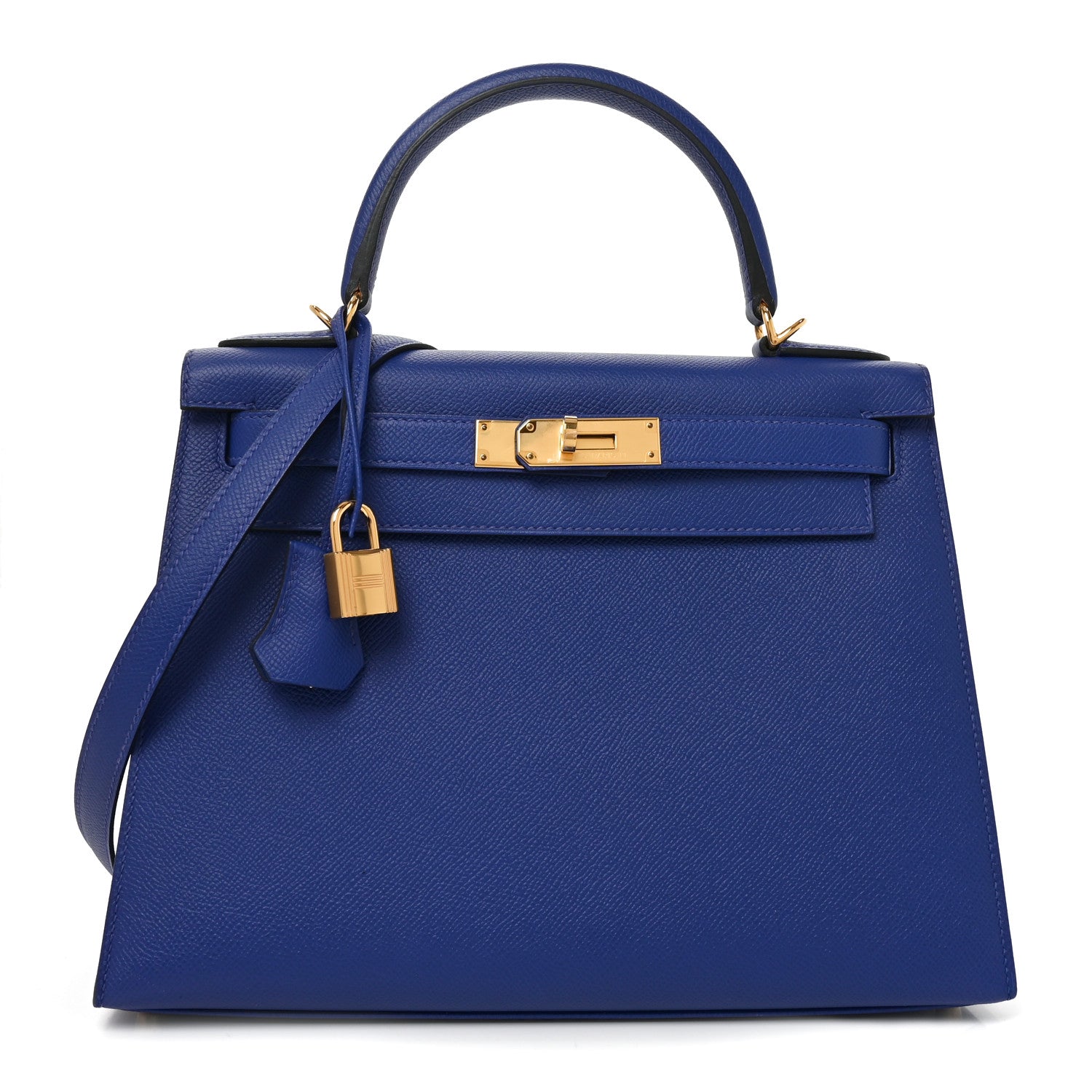 Hermes Epsom Kelly Sellier 28 Bleu Electrique 1 of 9