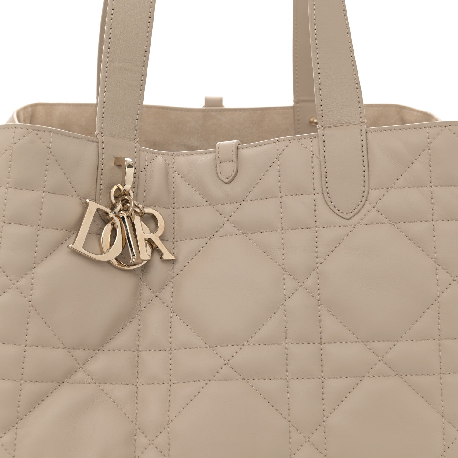 Christian Dior Calfskin Macrocannage Large Toujours Powder Beige 9 of 13