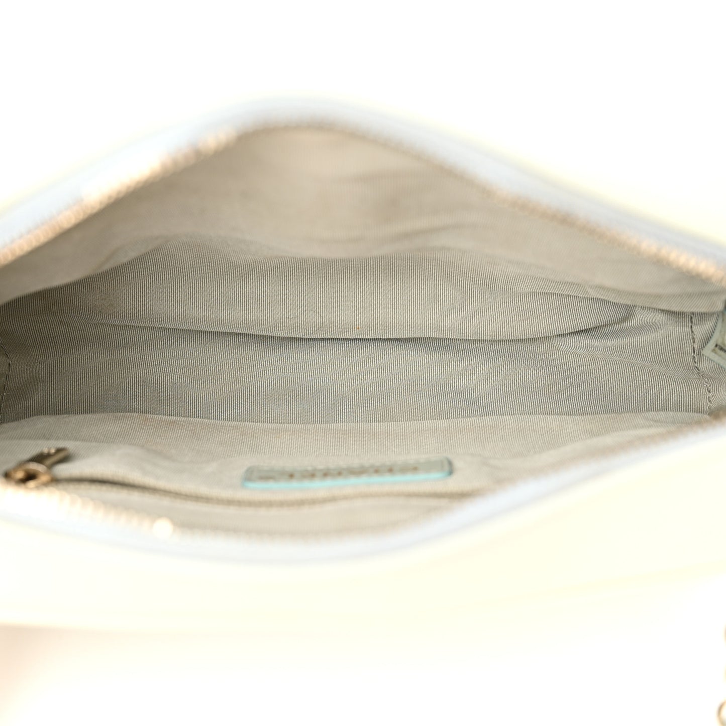 Goatskin Quilted Tri-Color Small In & Out Camera Case Green Blue Pink