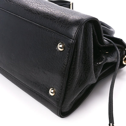 Jimmy Choo Grainy Calfskin Rosalie Satchel Black 10 of 13