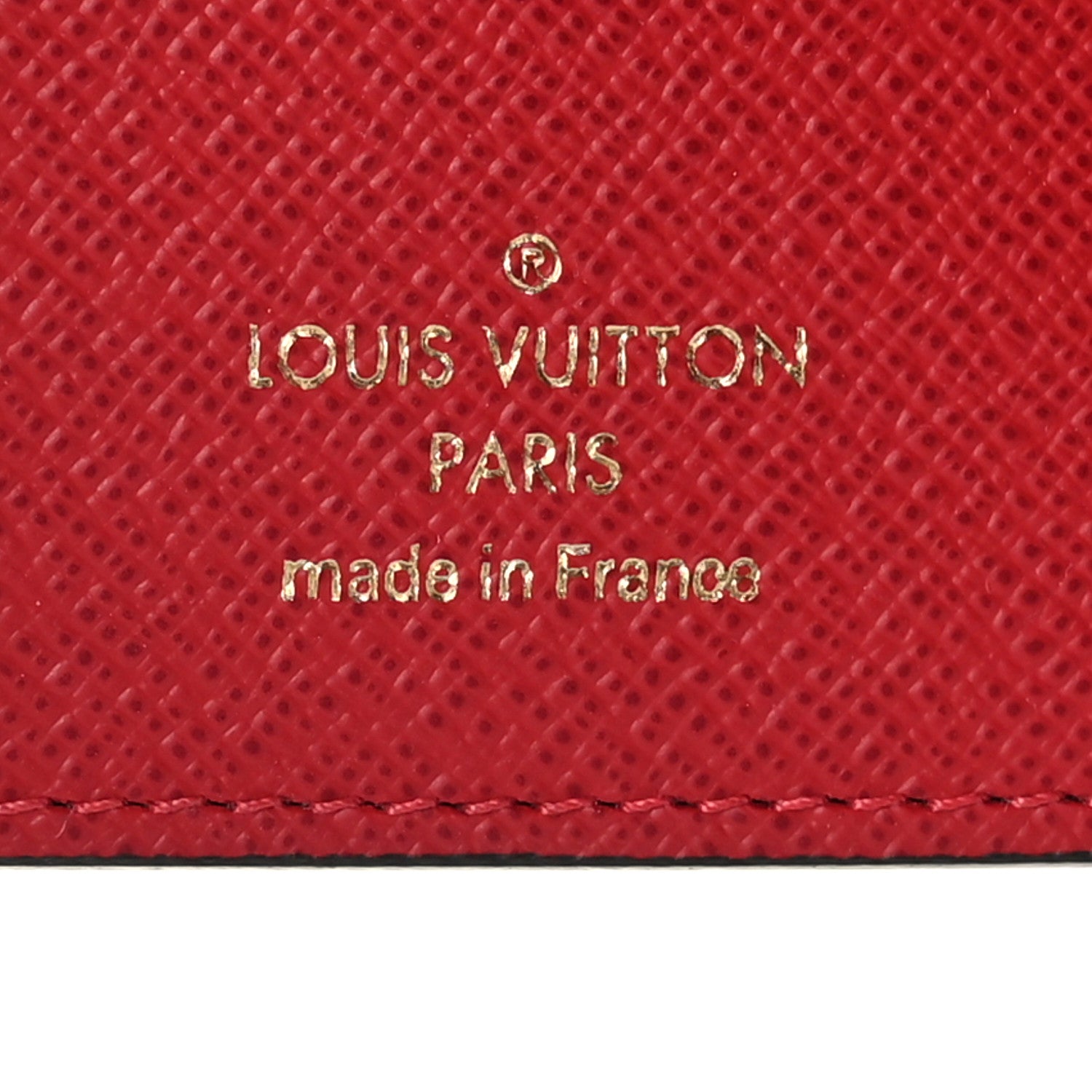Louis Vuitton Damier Ebene Victorine Wallet Red 6 of 6