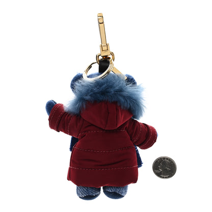Burberry Cashmere Thomas Teddy Bear Keychain Charm Cadet Blue 2 of 3