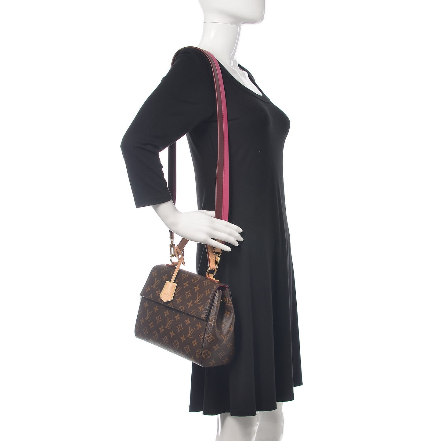 Monogram Cluny BB Bordeaux Fuchsia