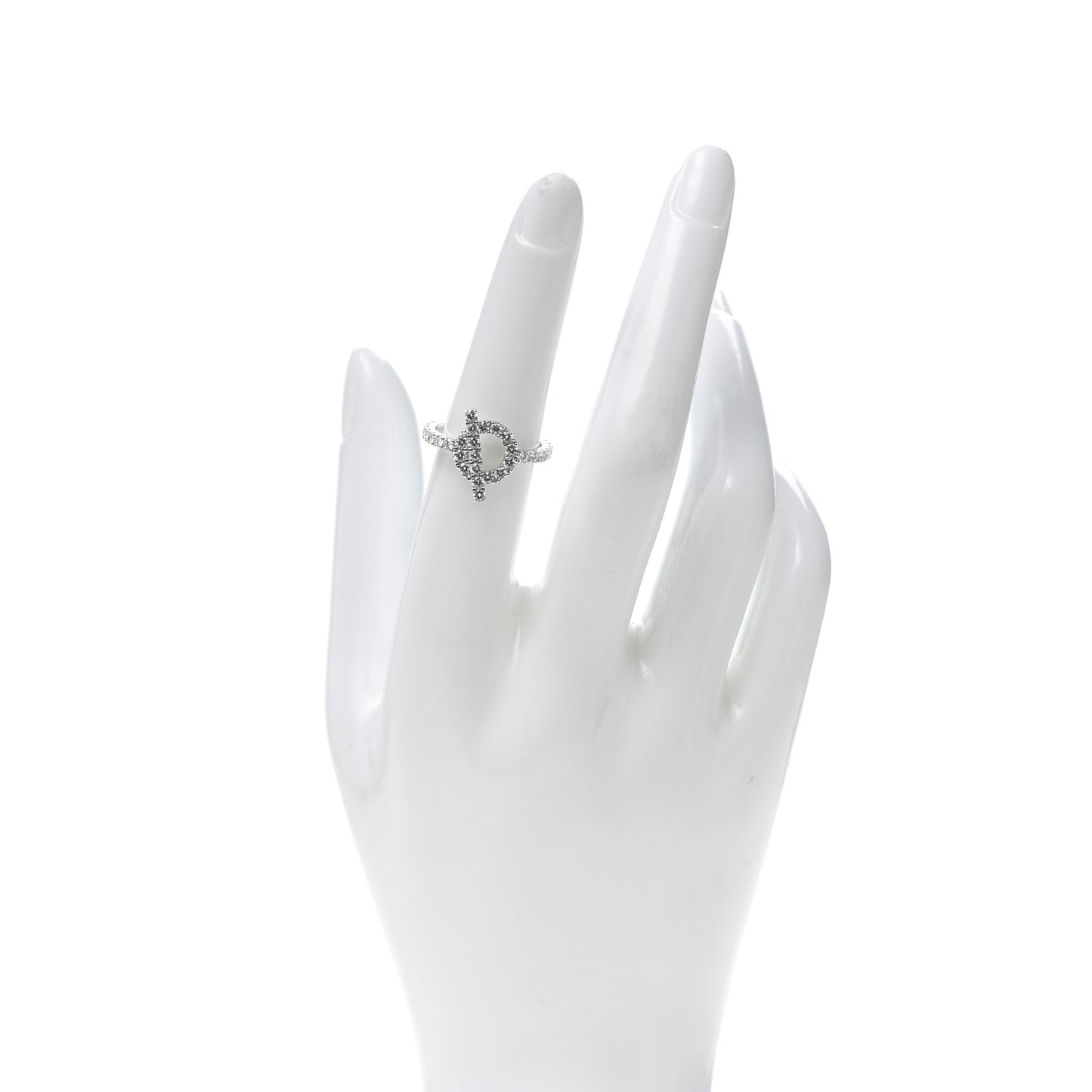 18K White Gold Diamond Finesse Ring 53 6.25