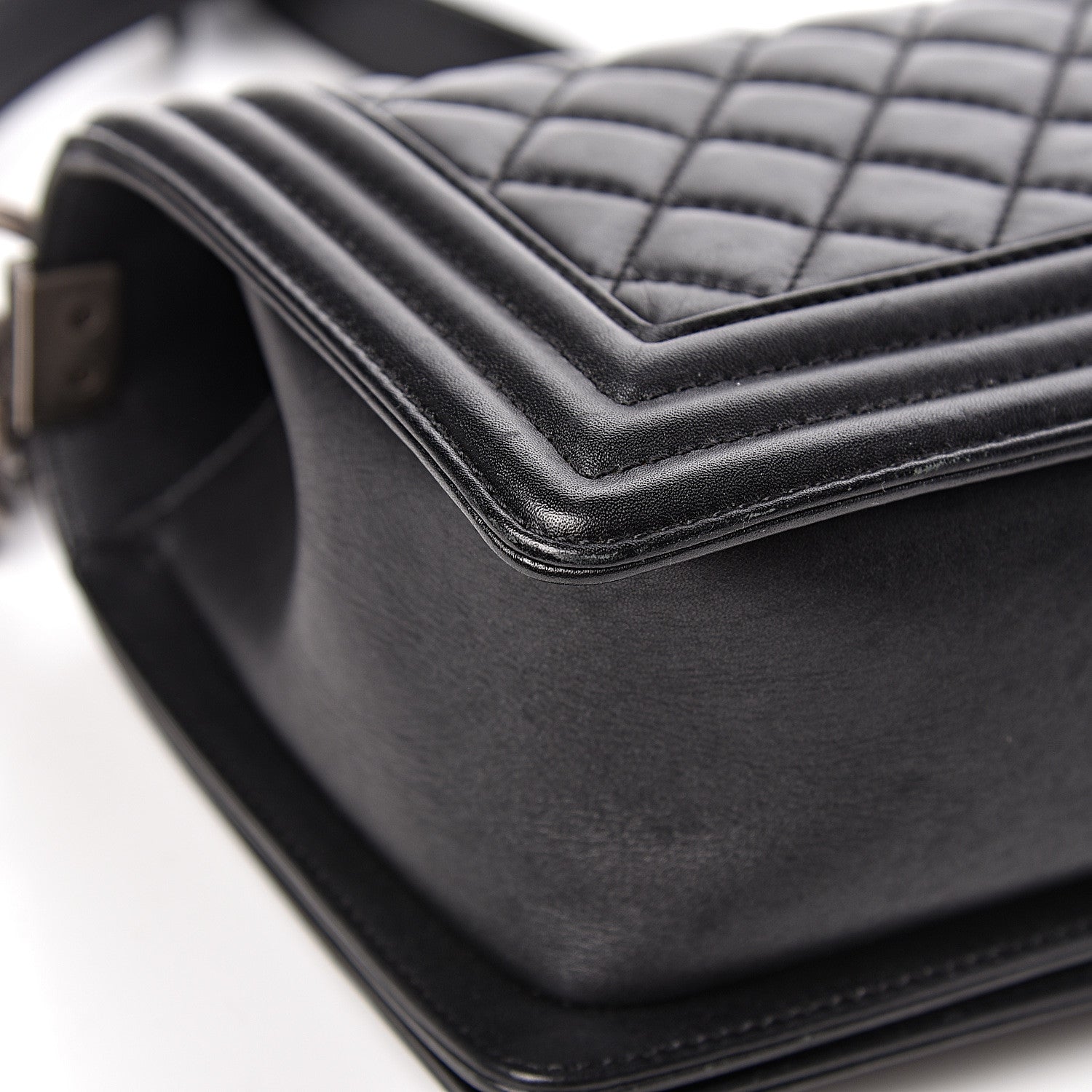 Chanel Lambskin Quilted Medium Boy Flap Black 19 of 20