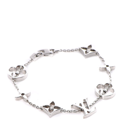 Louis Vuitton 18K White Gold Monogram Bracelet 1 of 4