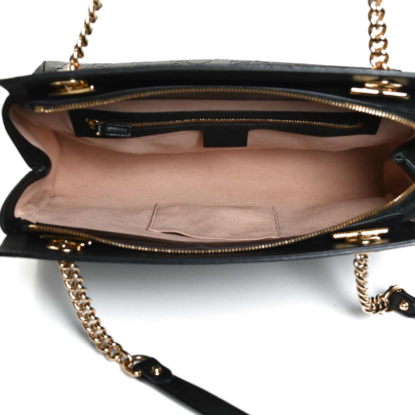 Guccissima Signature Medium Shoulder Tote Bag Black