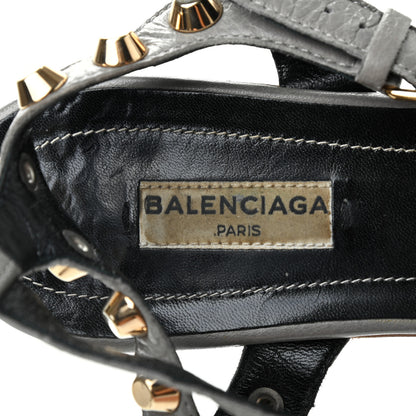 Balenciaga Agneau Giant Gold Hardware Sandals 38.5 6 of 8