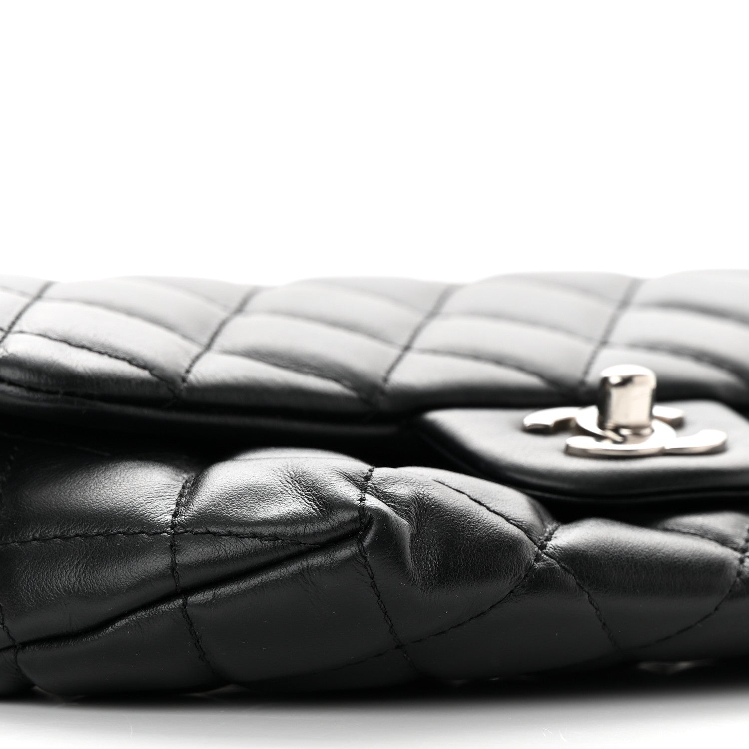 Chanel Calfskin Quilted CC Uniform Flap Belt Bag Black 10 of 15