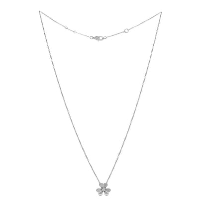 Van Cleef & Arpels 18K White Gold Diamond Mini Frivole Pendant Necklace 2 of 4