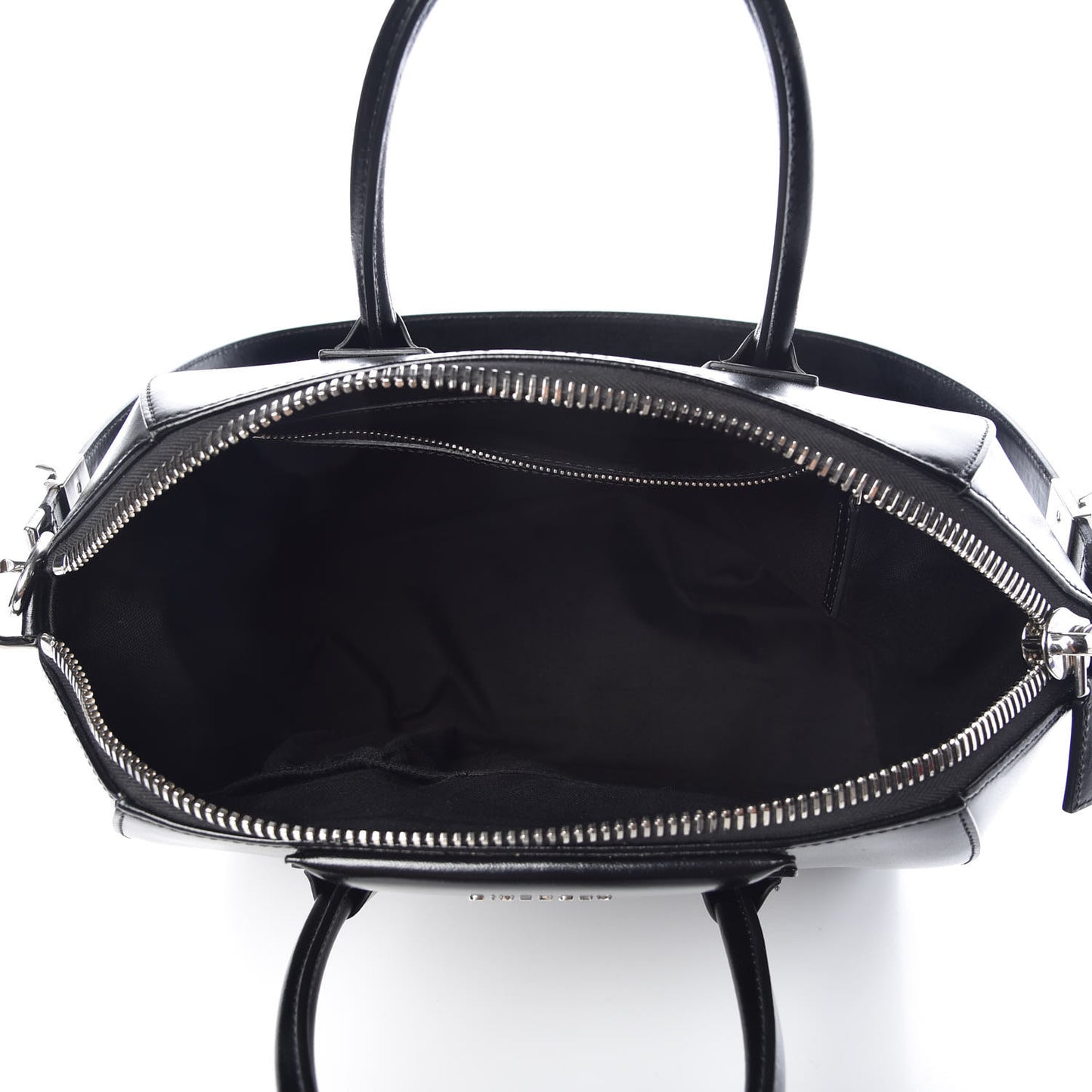 Shiny Lord Calfskin Medium Antigona Black
