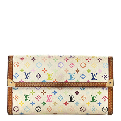 Louis Vuitton Monogram Multicolor Porte Tresor International Wallet White 1 of 19