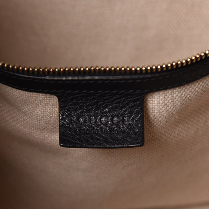 Gucci Pebbled Calfskin Medium Soho Chain Shoulder Bag Black 8 of 12