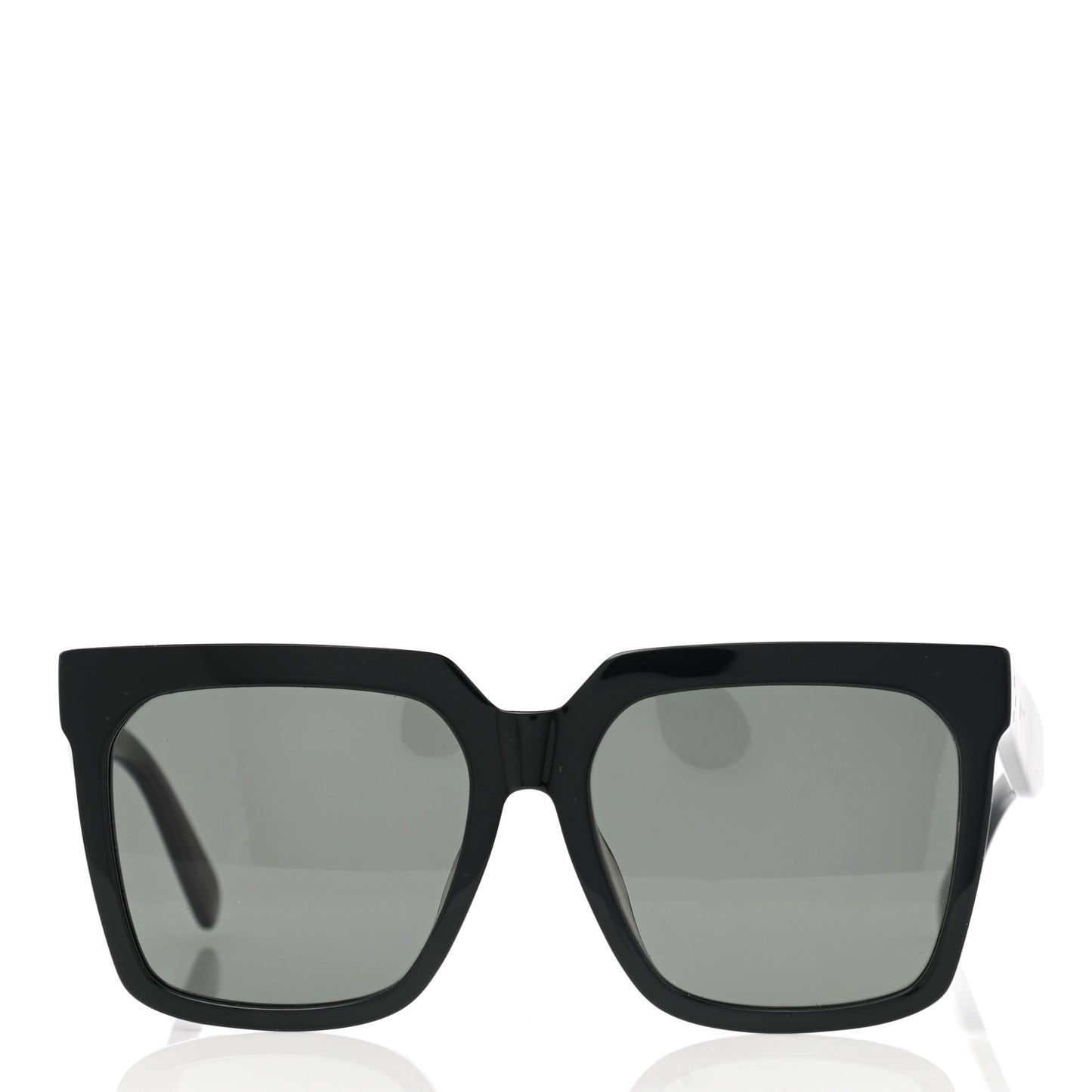 Acetate Polarized Oversized Square Sunglasses CL40055F Black