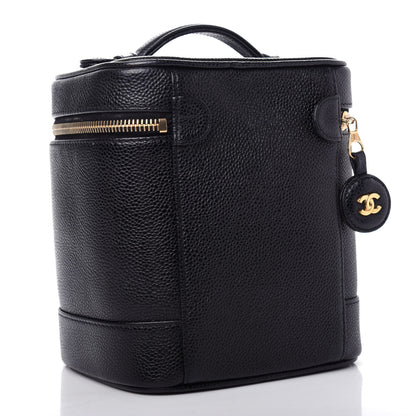 Chanel Caviar Cosmetic Vanity Bag Black 3 of 7