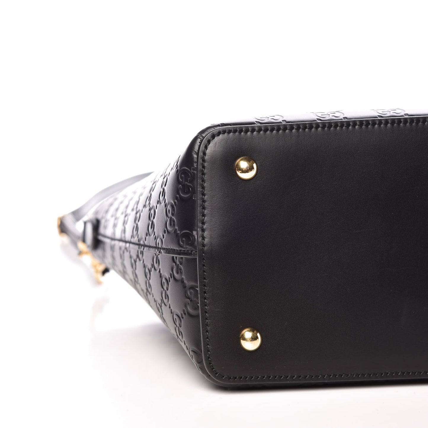 Guccissima Linea A Foldover Tote Black