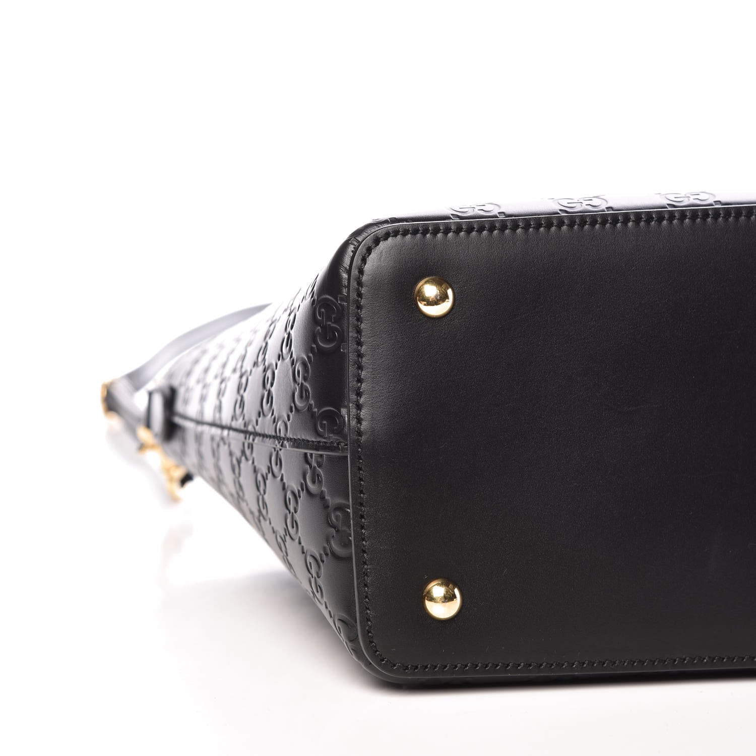 Gucci Guccissima Linea A Foldover Tote Black 8 of 9