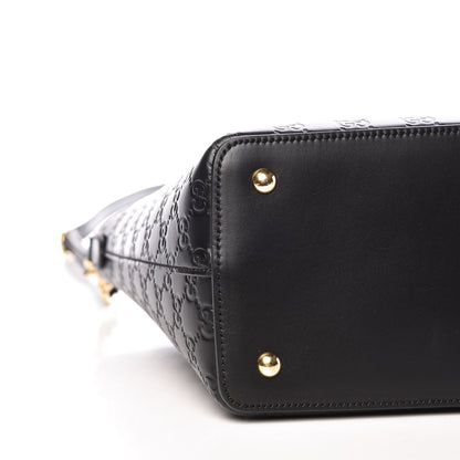 Gucci Guccissima Linea A Foldover Tote Black 8 of 9
