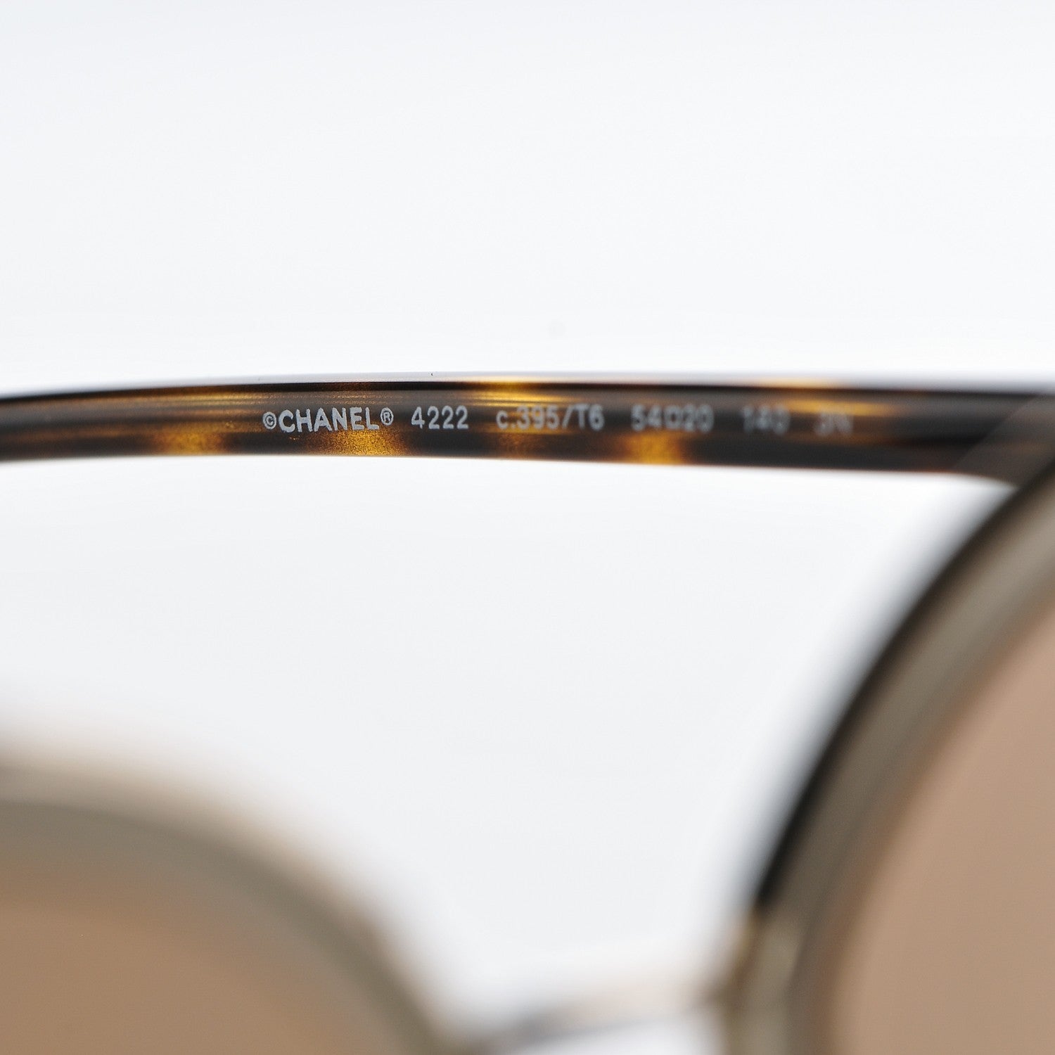 Chanel Metal Cat Eye Sunglasses 4222 Gold 5 of 8