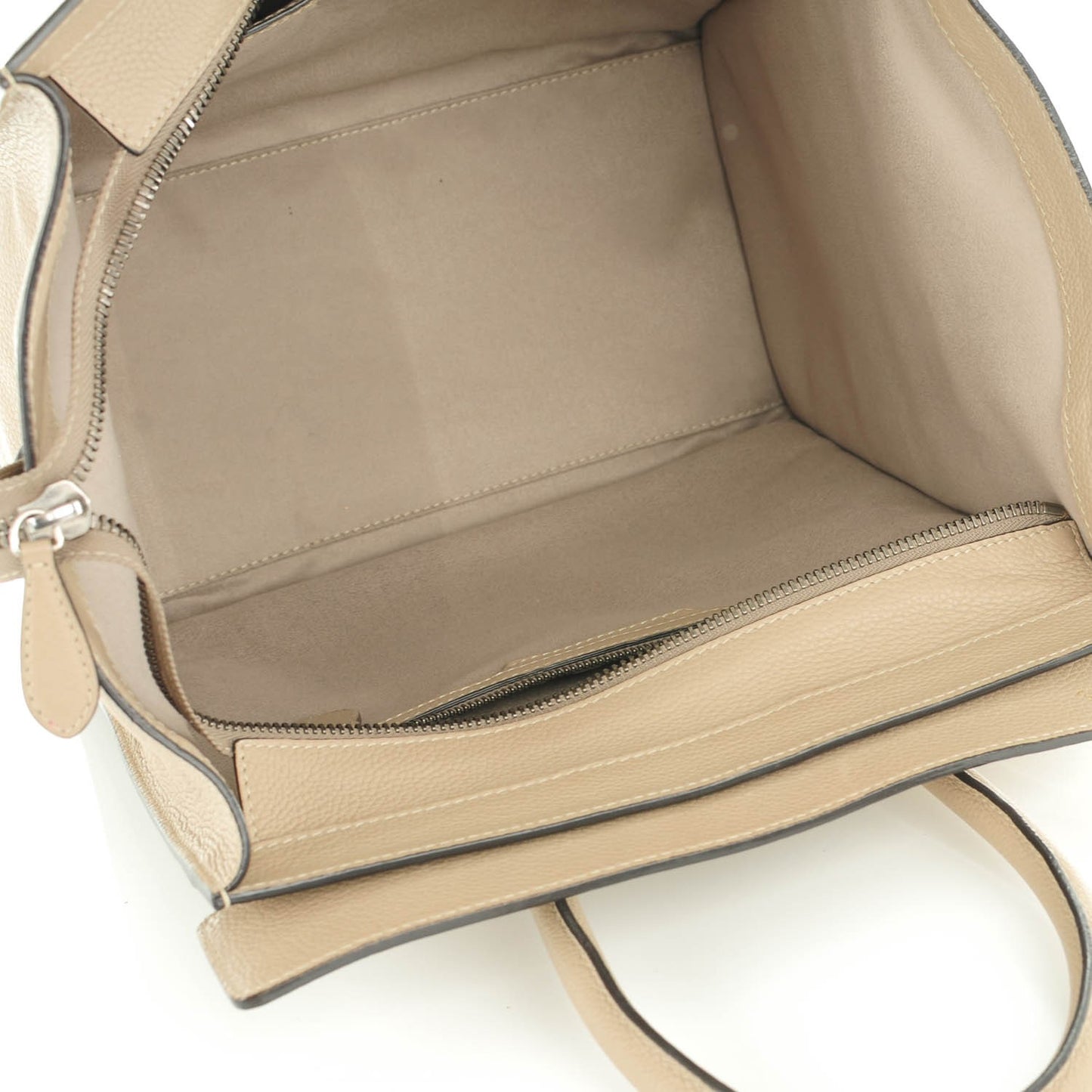 Drummed Calfskin Mini Luggage Dune