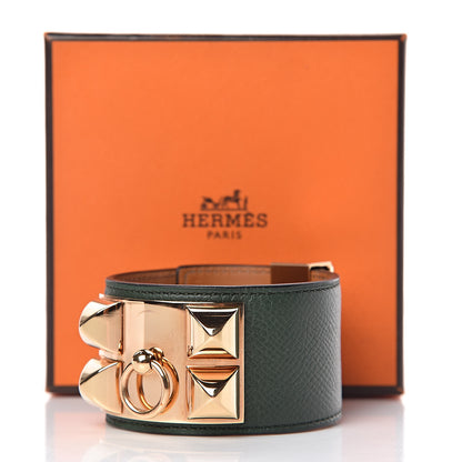 Hermes Epsom Collier de Chien CDC Bracelet L Vert Anglais 6 of 6
