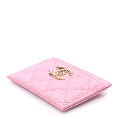 Chanel Caviar Quilted Multi Chain CC Card Holder Pink 9 of 9