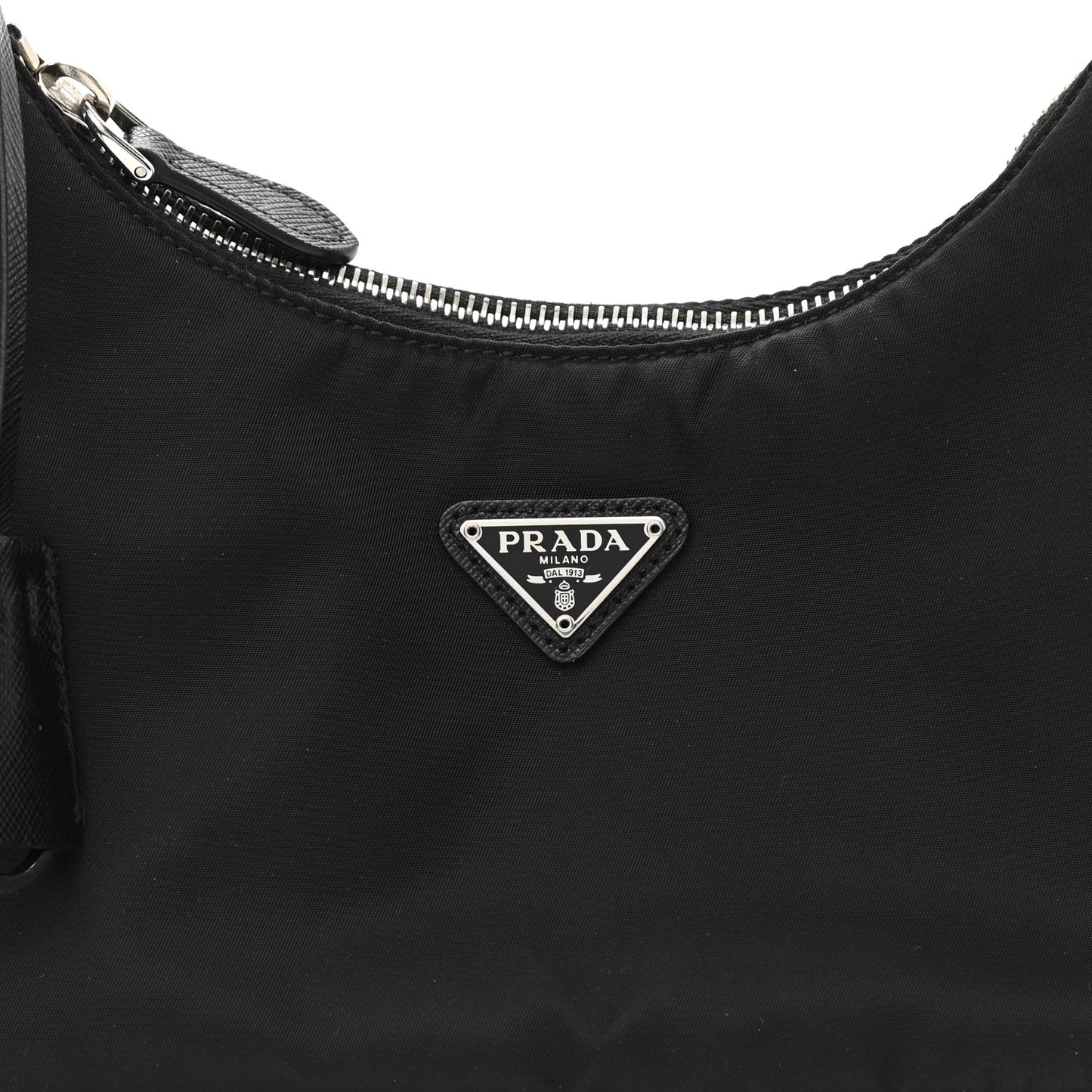 Tessuto Nylon Saffiano Mini Re-Edition 2005 Bag Black