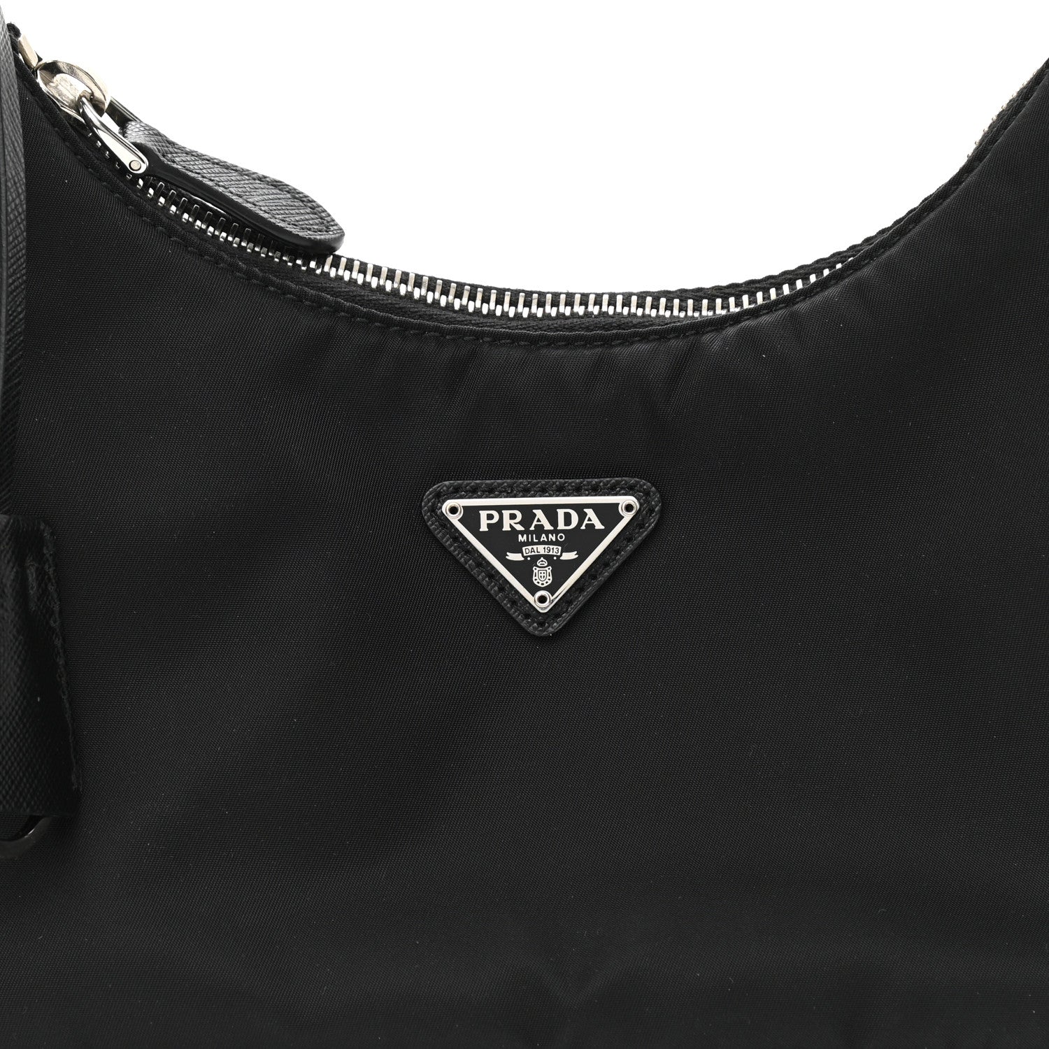Prada Tessuto Nylon Saffiano Mini Re-Edition 2005 Bag Black 8 of 11