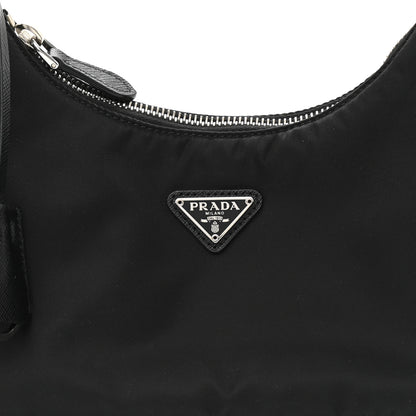 Prada Tessuto Nylon Saffiano Mini Re-Edition 2005 Bag Black 8 of 11