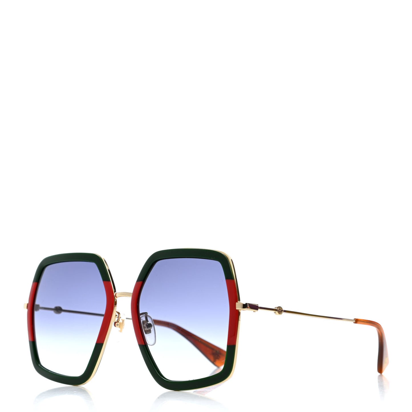Square Frame Web GG0106S Sunglasses Tortoise