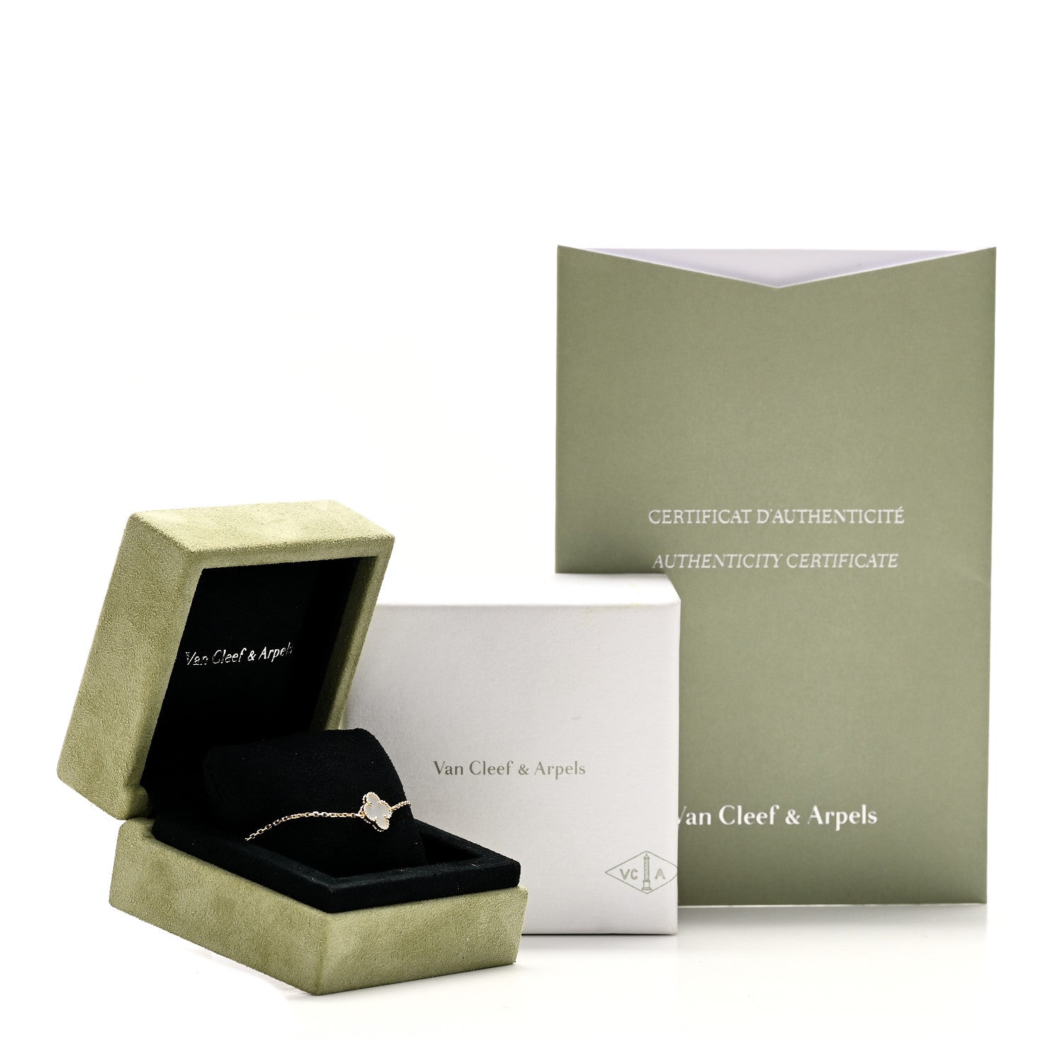 Van Cleef & Arpels 18K Yellow Gold Mother of Pearl Sweet Alhambra Bracelet 7 of 7