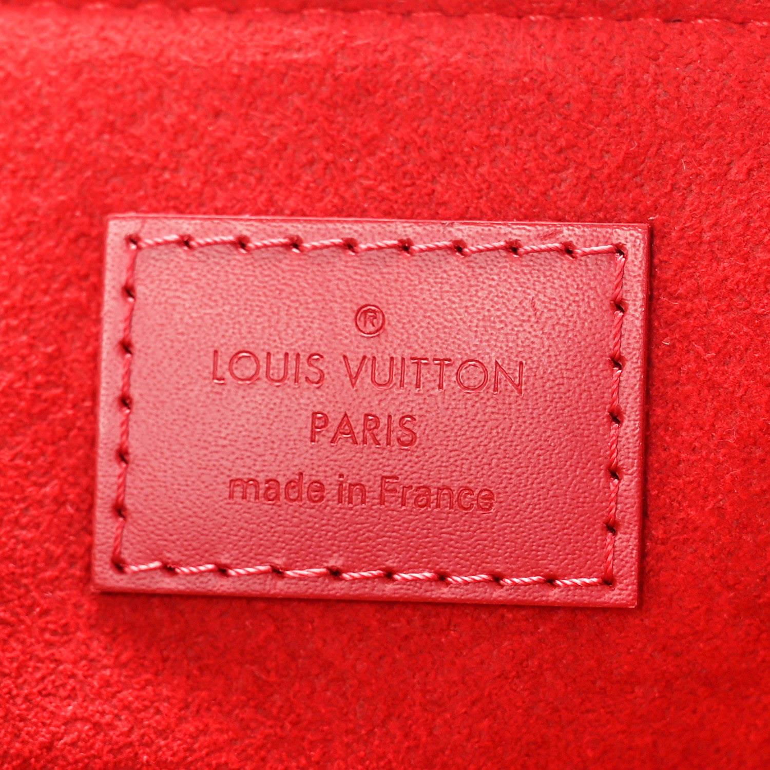 Louis Vuitton Damier Ebene Caissa Tote PM Cherry 6 of 10