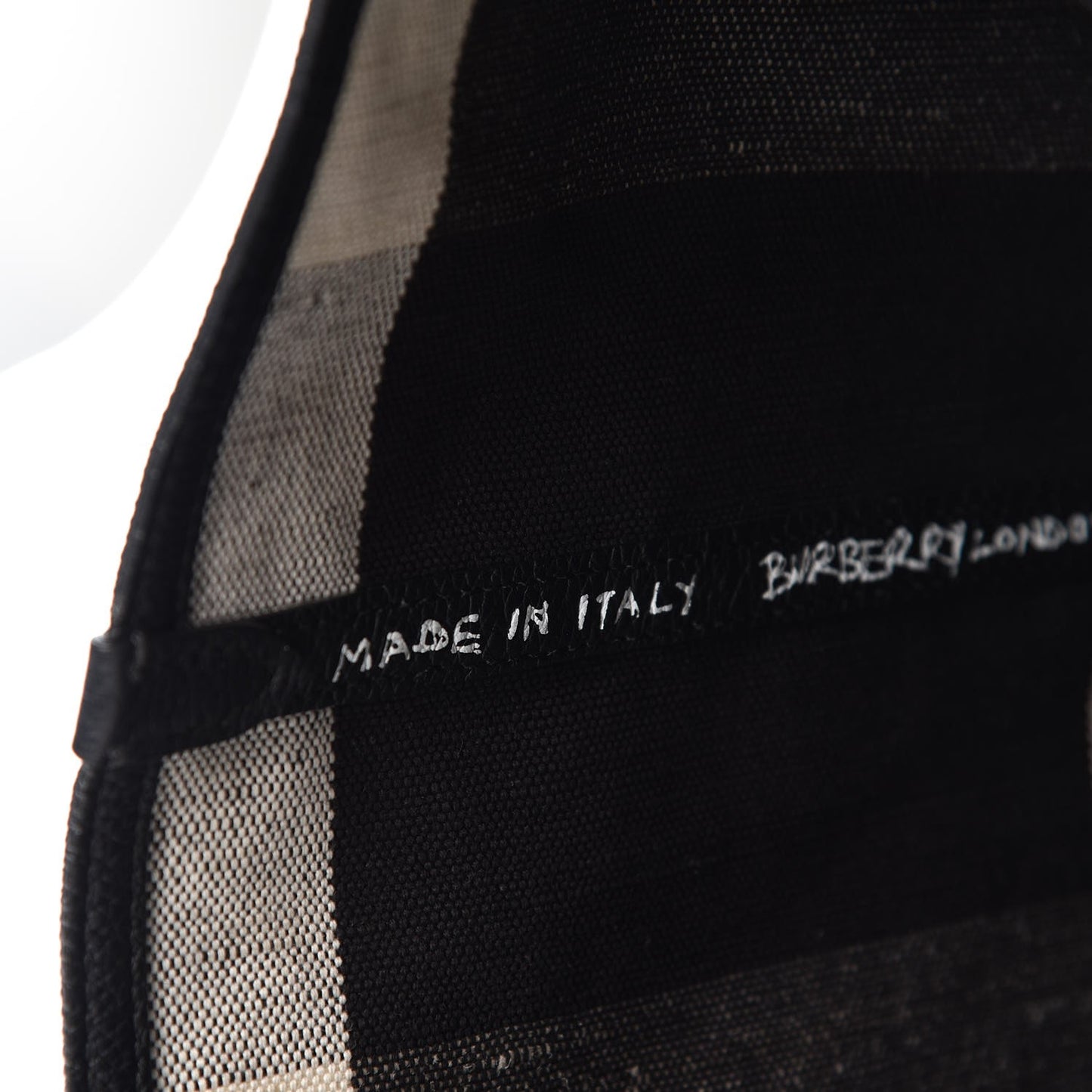Coated Canvas Mega Check Sketchbook Medium Reversible Doodle Tote Black