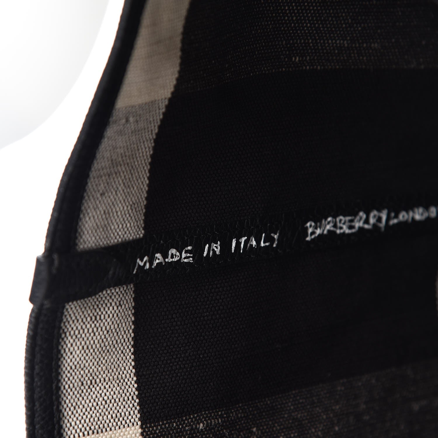 Burberry Coated Canvas Mega Check Sketchbook Medium Reversible Doodle Tote Black 9 of 10